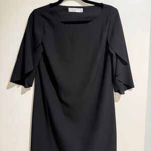 Ali & Jay Black Tulip Sleeve Shift Dress Small